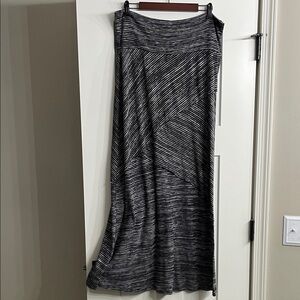 Vanity Black and White Maxi Skirt